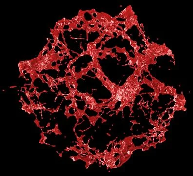 3D Render of an Abstract Splash Stock Illustration