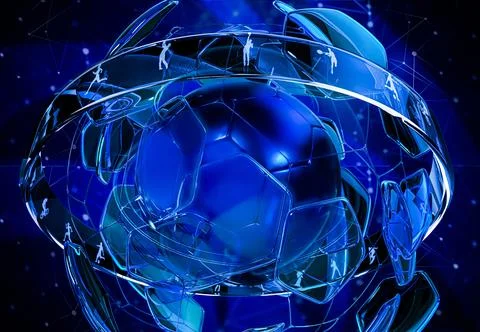 3D Render of an Abstract Sport Concept Ball Иллюстрация