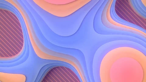 3d render abstract striped meatball. Modern loop animation futuristic design HD Stock Footage 152143764