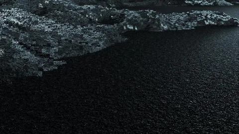 3d render of abstract surface with black noise. Computer generated ebb and flow 스톡 일러스트