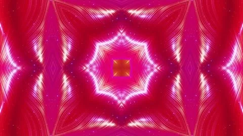 3d render. Abstract symmetric 3D structures like liquid kaleidoscope, smooth Stock Illustration