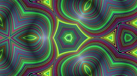 3d render. Abstract symmetrical background, 3d elements light up like bulbs with Stock Illustration