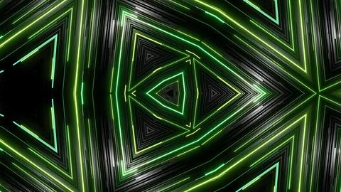 3d render. Abstract symmetrical background, 3d elements light up like bulbs with Stock Illustration