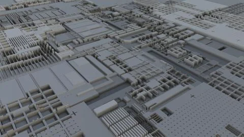 3d render Abstract Technology Background With Cubes 스톡 일러스트