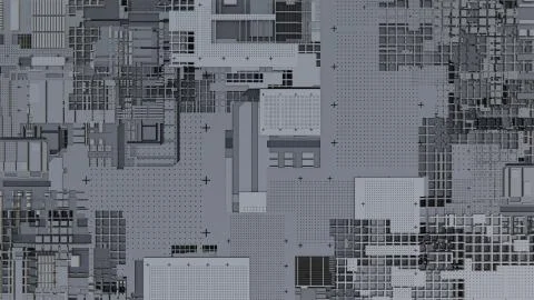 3d render Abstract Technology Background With Cubes 스톡 일러스트