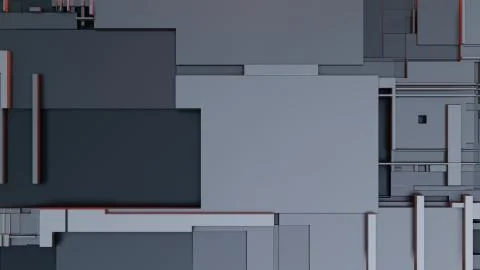 3d render Abstract Technology Background With Cubes イラスト素材