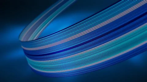 3d render of an abstract twisted shape Cloth Speed Stock Illustration