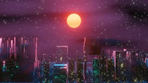 3d render abstract urban virtual realityl Futuristic motion graphic. Видео 167862086