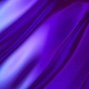 3d render, abstract violet blue silk wavy background, iridescent texture Stock Illustration