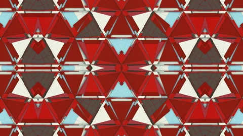 3d render abstract VJ kaleidoscopic animation. Seamless loop graphic footage. 4K Video stock 149608244