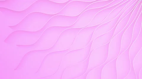 3d render abstract wave motion pink lines background. Stock Footage 161305236