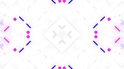 3d render. Abstract white sci-fi bg with symmetrical geometric pattern like イラスト素材