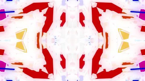 3d render. Abstract white sci-fi bg with symmetrical geometric pattern like Stock Illustration