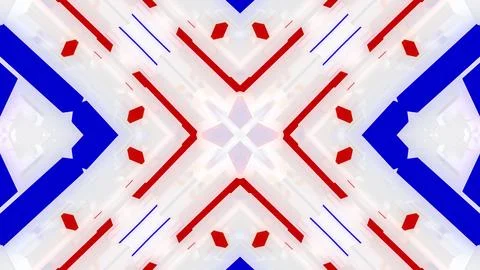 3d render. Abstract white sci-fi bg with symmetrical geometric pattern like Stock Illustration