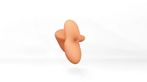 3d render abstract yellow shiny drops loopable alpha matte mask  transparency Stock Footage 148433704