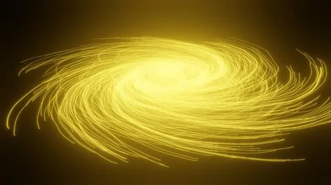3d render of abstracted glowing golden particles Illustrazione stock