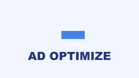 3D render of AD optimize text creating digital marketing background animation Stock Footage 334940289