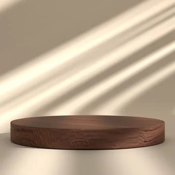 3d render aesthetic podium display for product promotion background illustrat Stock Photos