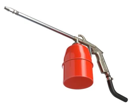 3D render of air spray gun isolated on white Stock Illustration