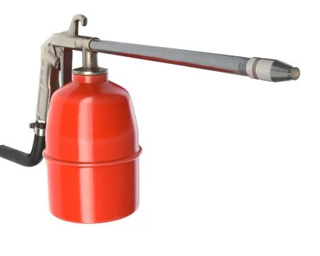 3D render of air spray gun isolated on white Stock Illustration