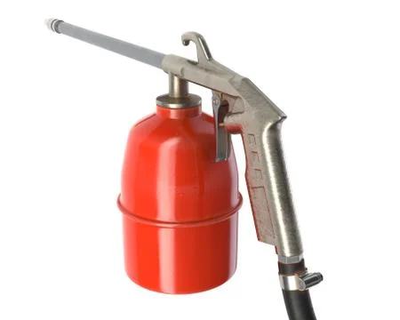 3D render of air spray gun isolated on white Stock Illustration