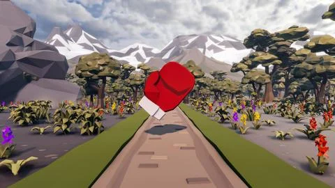3D render and low poly Graphic resources for sustainable development goals .. イラスト素材