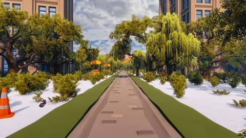 3D render and low poly Graphic resources for sustainable development goals .. Stock Illustration