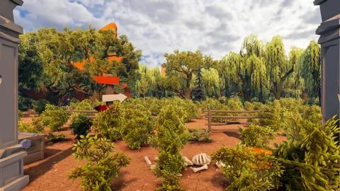 3D render and low poly Graphic resources for sustainable development goals .. Stock Illustration