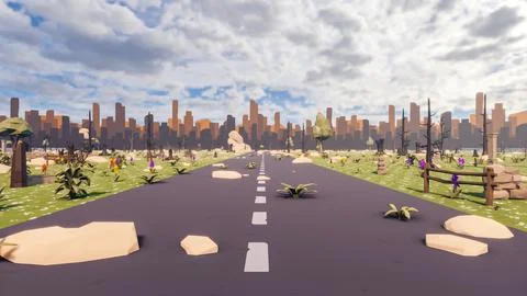 3D render and low poly Graphic resources for sustainable development goals .. Stock Illustration