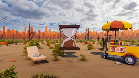 3D render and low poly Graphic resources for sustainable development goals .. Stock Illustration