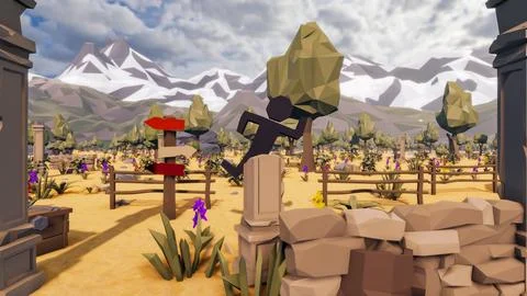 3D render and low poly Graphic resources for sustainable development goals .. Stock Illustration