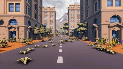 3D render and low poly Graphic resources for sustainable development goals .. Illustrazione stock