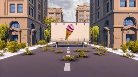3D render and low poly Graphic resources for sustainable development goals .. Stock Illustration