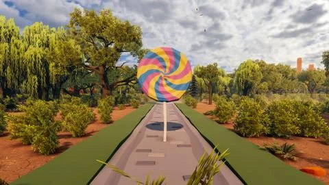 3D render and low poly Graphic resources for sustainable development goals .. Illustrazione stock