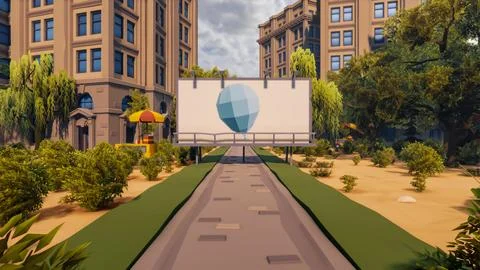 3D render and low poly Graphic resources for sustainable development goals .. 스톡 일러스트