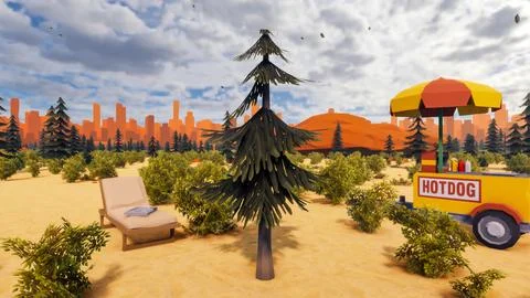 3D render and low poly Graphic resources for sustainable development goals .. Stock Illustration