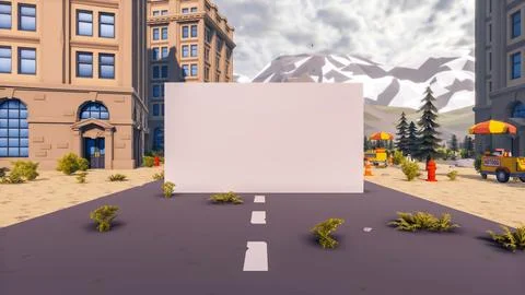 3D render and low poly Graphic resources for sustainable development goals .. Illustrazione stock