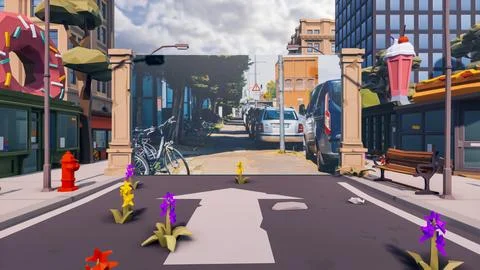 3D render and low poly Graphic resources for sustainable development goals .. Stock Illustration