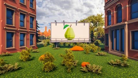 3D render and low poly Graphic resources for sustainable development goals .. Illustrazione stock