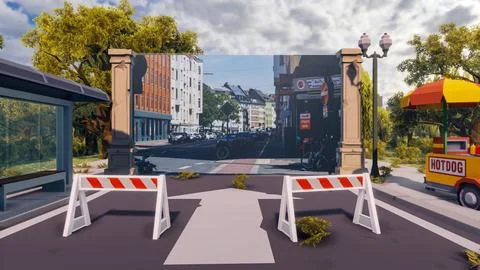 3D render and low poly Graphic resources for sustainable development goals .. Stock Illustration