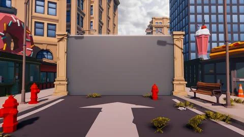 3D render and low poly Graphic resources for sustainable development goals .. Stock Illustration