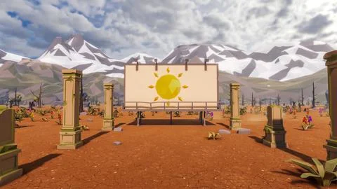 3D render and low poly Graphic resources for sustainable development goals .. Stock Illustration