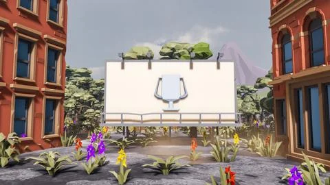 3D render and low poly Graphic resources for sustainable development goals .. Stock Illustration