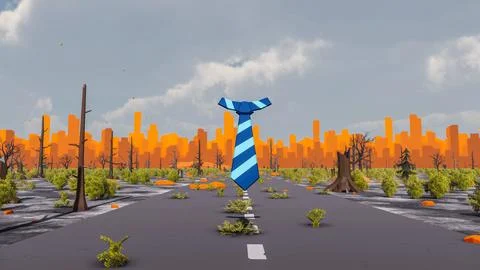 3D render and low poly Graphic resources for sustainable development goals .. Illustrazione stock