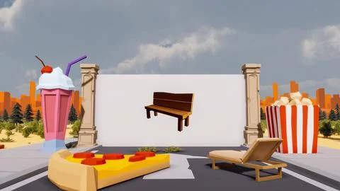 3D render and low poly Graphic resources for sustainable development goals .. イラスト素材