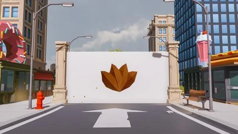 3D render and low poly Graphic resources for sustainable development goals .. Illustrazione stock