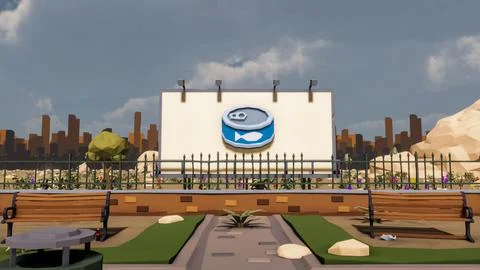 3D render and low poly Graphic resources for sustainable development goals .. イラスト素材