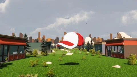 3D render and low poly Graphic resources for sustainable development goals .. イラスト素材