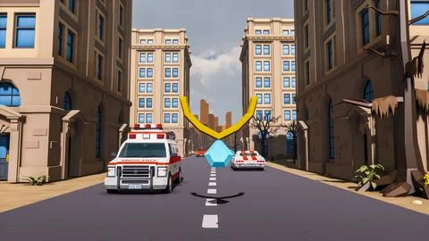 3D render and low poly Graphic resources for sustainable development goals .. Illustrazione stock