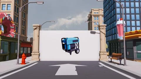 3D render and low poly Graphic resources for sustainable development goals .. イラスト素材